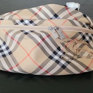 Classic Plaid Beige Waist Bag